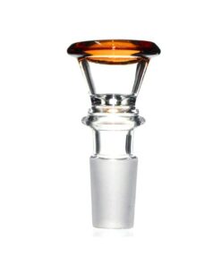 Agung Small Glass Cone Piece 14mm Amber