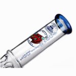 Agung Straight Tube Ice Slider Glass Bong 33cm