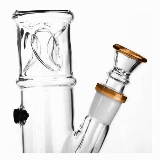 Agung Straight Tube Ice Slider Glass Bong 33cm