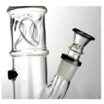 Agung Straight Tube Ice Slider Glass Bong 33cm