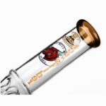 Agung Straight Tube Ice Slider Glass Bong 33cm