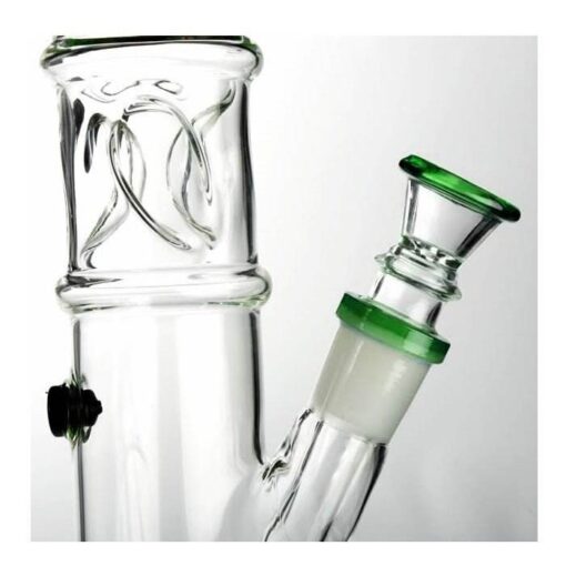 Agung Straight Tube Ice Slider Glass Bong 33cm