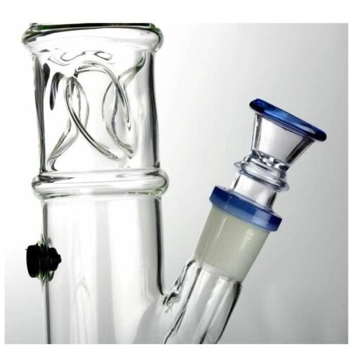 Agung Straight Tube Ice Slider Glass Bong 33cm