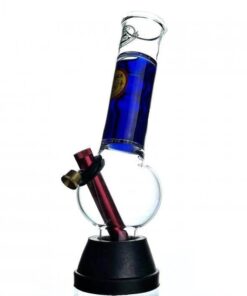 Agung Stumpy Smartie Cooling Glass Bong 25cm Blue