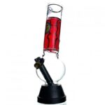 Agung Stumpy Smartie Cooling Glass Bong 25cm Red