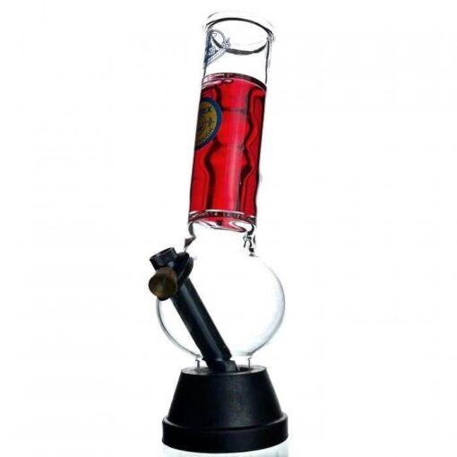 Agung Stumpy Smartie Cooling Glass Bong 25cm Red