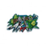 AK47 Die Cut Mylar Bag With Ziplock 10cm