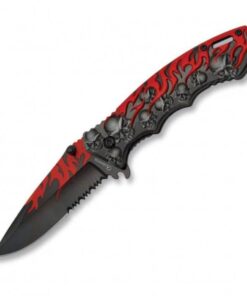 Albainox Fantasy 3D Skull Handle Folding Knife 12cm
