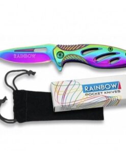 Albainox Rainbow Aluminum Handle Folding Knife 10cm