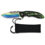 Albainox Rainbow Aluminum Handle Folding Knife Green
