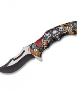 Albainox Skull Gunner Fantasy Folding Knife 12cm