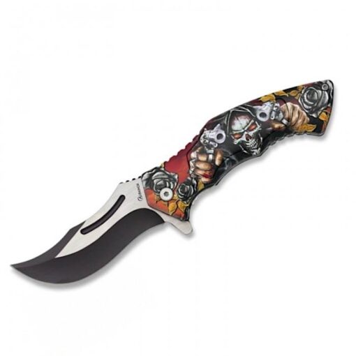 Albainox Skull Gunner Fantasy Folding Knife 12cm