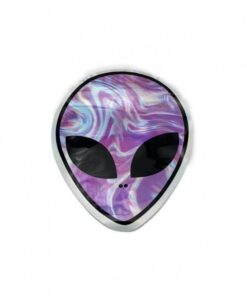 Alien Die Cut Mylar Bag With Ziplock 10cm