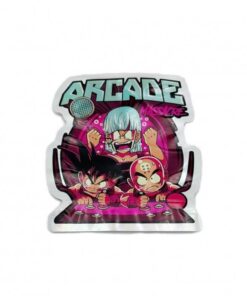 Arcade Die Cut Mylar Bag With Ziplock 10cm