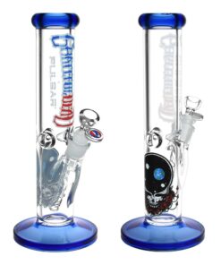 Grateful Dead x Pulsar Straight Tube Glass Bong - 11.75" / 14mm F - Headshop.com