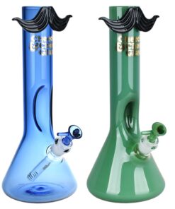 Cheech & Chong Glass Moustache Ride Beaker Bong | 12" | 14mm F - Headshop.com