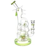 Lookah Glass Chicken Recycler Water Pipe | 12.25" | 14mm F - Headshop.com