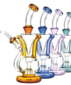 Pulsar Gravity Ball Rig Recycler - 9.5" / 14mm F / Colors Vary - Headshop.com