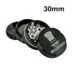 Headchef Aluminium Black 4 Layers Grinder 30mm