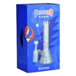 Grateful Dead x Pulsar Bolts And Skellies Glass Beaker Water Pipe Set | 13.75" | 14mm F - Headshop.com