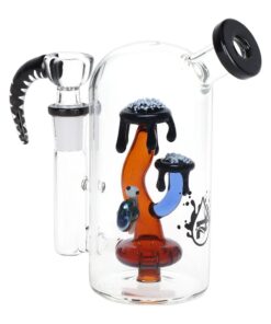 Pulsar Magma Lake Mushroom Glass Water Pipe - 5.5" / 14mm F - Headshop.com