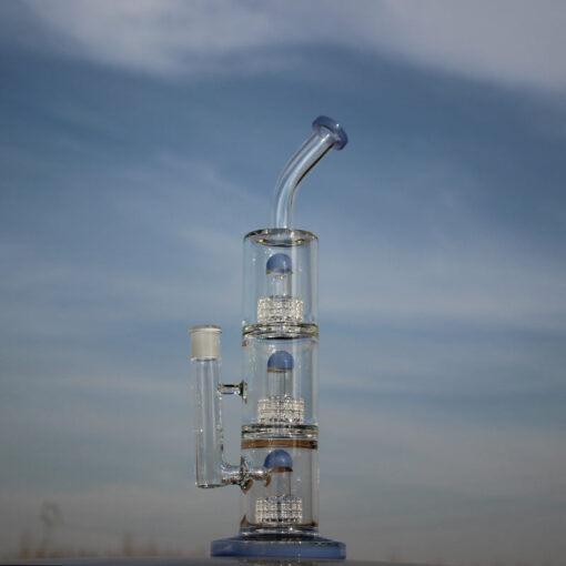 15" Triple Matrix Percolator Glass Water Pipe - Headshop.com
