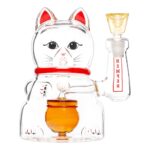 Hemper Lucky Money Cat Glass Water Pipe | 14mm F - Headshop.com