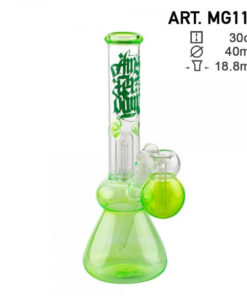 Amsterdam | 12" Black Glass Water Pipe w/ Tree Perc - Headshop.com