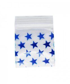 Blue Star Resealable Plastic Bags 32x32mm 100 Pack