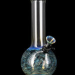 LA Pipes Raked Tiger Stripe Accented Beaker Bong - Headshop.com