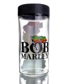 Bob Marley Screw On Top Lid Glass Jar 220mL