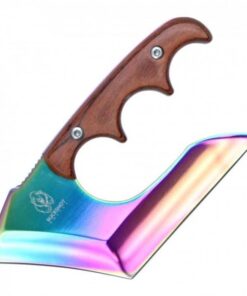 Buckshot Rainbow Mini Clever Wood Handle Knife