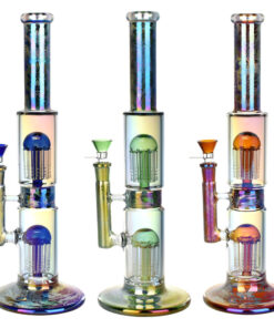 Pulsar Dub Chamber Electro Etched Water Pipe | 13.75" | 14mm F - Headshop.com