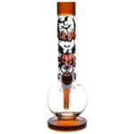 Pulsar Halloween Round Ball Glass Water Pipe - 11.75" / 14mm F - Headshop.com