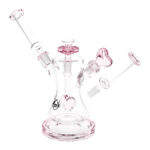 Pulsar Date Night: Part 2 Dual Neck Glass Water Pipe | 8.5" | 14mm F