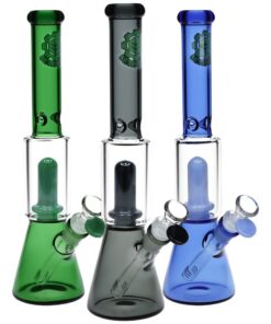 SeshGear Double Chamber Glass Beaker Water Pipe - 12" - Headshop.com