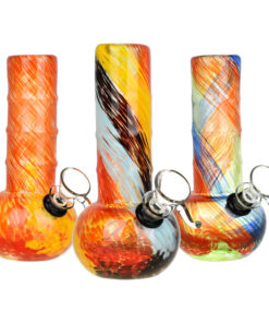 Celebrate Joy Soft Glass Water Pipe - 6" / Colors Vary - Headshop.com