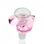 WEGE Pink Love Heart Glass Cone Piece 14mm