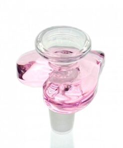 WEGE Pink Love Heart Glass Cone Piece 14mm