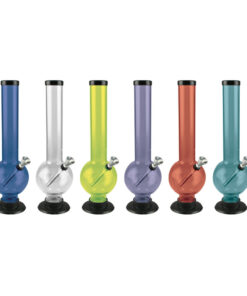 Bubble Acrylic Water Pipe - 12" / Colors Vary - Headshop.com