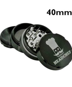 Headchef Black Aluminium 4 Piece Grinder 40mm