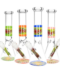Vacillating Vibe Beaker Water Pipe - 9.75" / Colors Vary - Headshop.com