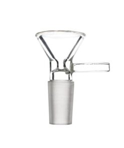 Clear Glass Cone Piece With Handle 14mm