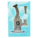 Glass House Bent Neck Glass Water Pipe - 6.75" / 14mm F / Colors Vary - Headshop.com