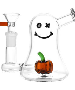 Li'l Ghostly Glass Water Pipe - 4.5 / 14mm F - Headshop.com
