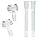 Grateful Dead x Pulsar Bolts And Skellies Straight Tube Water Pipe-15.5"/14mm F - Headshop.com