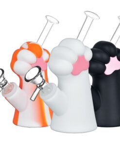 Silicone Cat Paw Water Pipe - 6.15" / 14mm F - Headshop.com