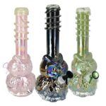 Iridescent Owl Soft Glass Water Pipe - 12" / 14mm F - Headshop.com