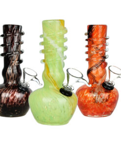 Shine On Soft Glass Water Pipe - 5.75" / Colors Vary - Headshop.com