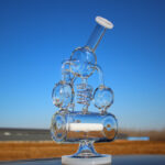 12.5" Recycler Style Inline Perc Water Pipe w/ Spring Body - Headshop.com